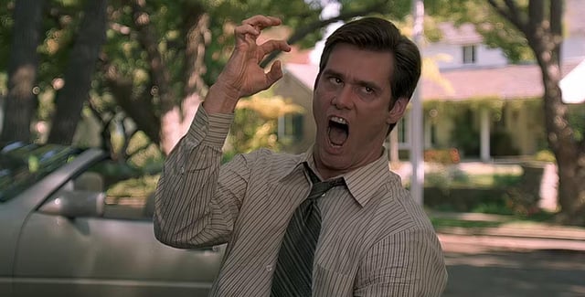 r/shittymoviedetails - In Liar Liar (1997), Jim Carrey plays a ruthless attorney father who learns the importance of honesty and humility when he-OHMAHGAWD MANKIND'S GOING FOR THE MANDIBLE CLAW!